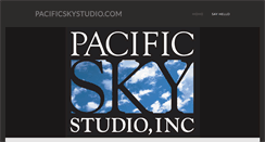 Desktop Screenshot of pacificskystudio.com